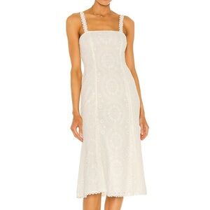 Majorelle Revolve Off White Beth Midi Dress Sz. Medium